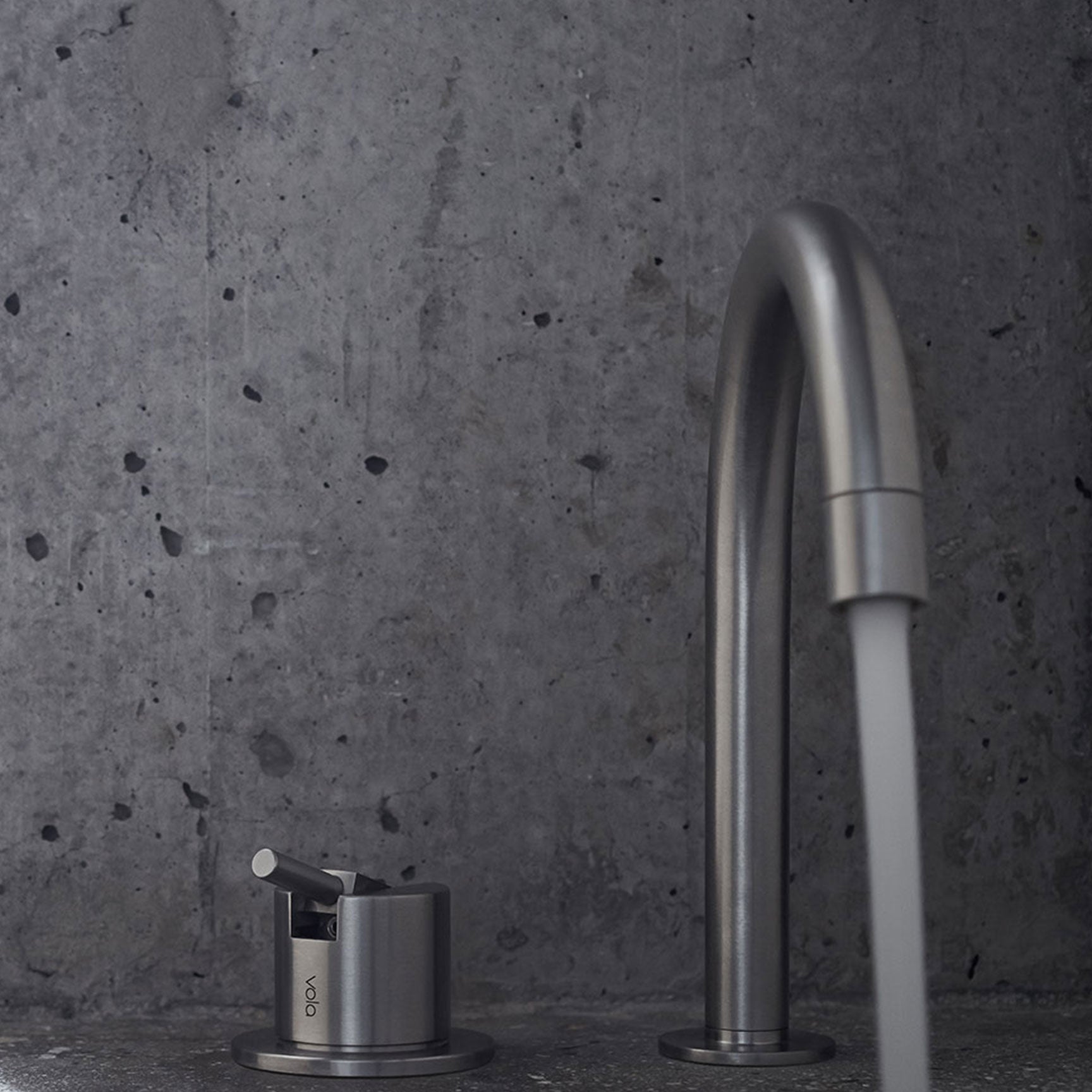 Vola 590G Basin Hob Mixer Set vola-590g-basin-hob-mixer-set